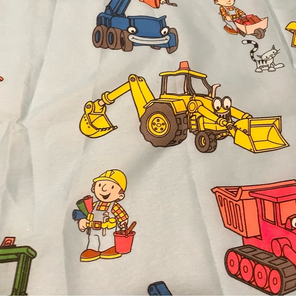 Vintage Bob The Builder Twin Flat Sheet Dan River - Picture 4 of 16